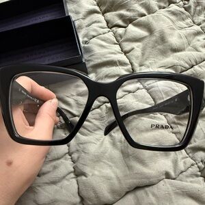Prada Women's Black Square Glasses